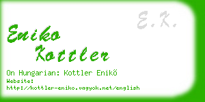 eniko kottler business card